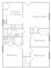 3 bedroom 2 bath